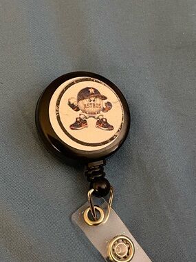 Houston Astros Retractable Badge Reel in Black
